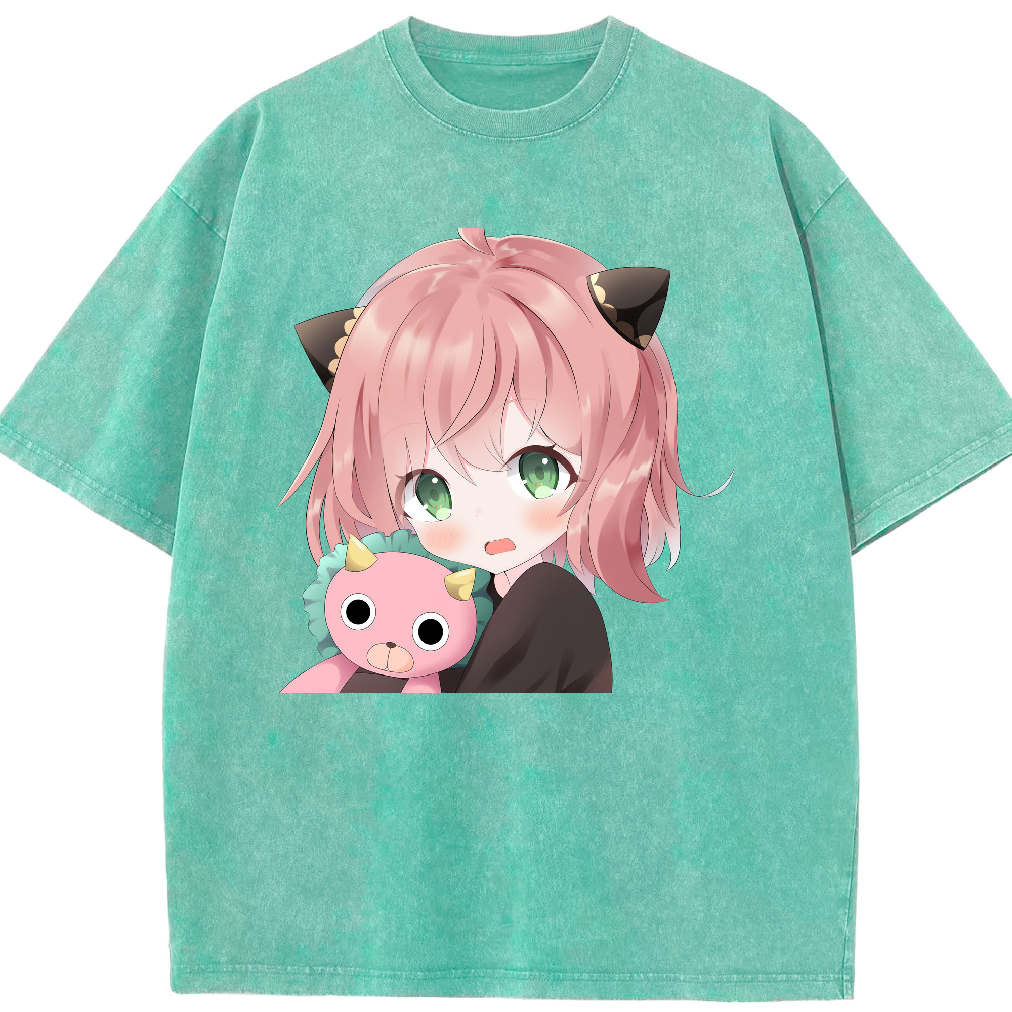 （画像用） SPY×FAMILY间谍家家酒 綿100% ヴィンテージ風 半袖Tシャツ（フロントプリント）